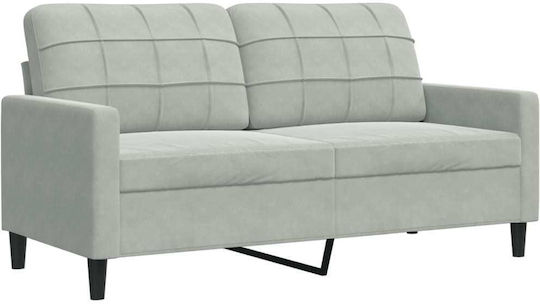 Canapea Cu Două Locuri Catifea Gri Deschis 157x77x80cm