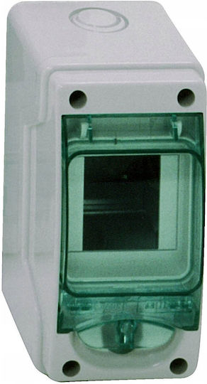 1x3 Surface Mounted Switchgear Mini Mureva Ip65 Mmrv-1-3-nt-t Transparent Door 13975