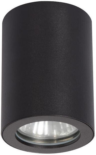 Light Prestige Единично Спот с Цокъл GU10 в Черен Цвят