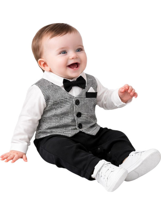 TakTakBaby Black White Onesie