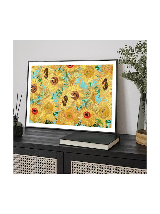 Poster Van Gogh Sunflowers Art109 50cm X 70cm Μαύρη Ξύλινη Κορνίζα