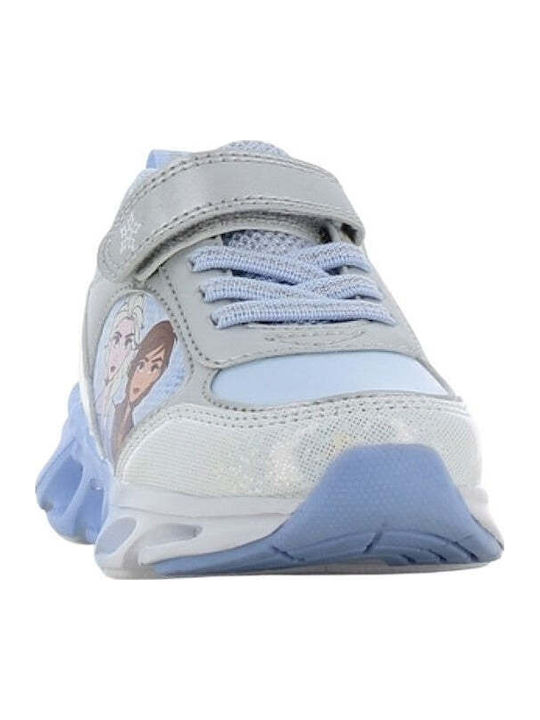 Frozen Kids Anatomic Sneakers with Hoop & Loop Closure and Lights Multicolour