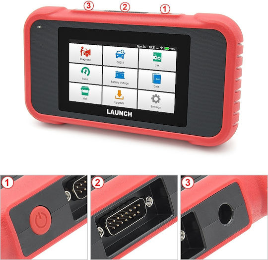 Launch Диагностичен Автомобилен OBD 2 с Кабел