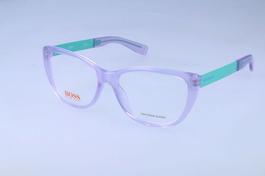 Damen Brillengestelle mit Rezept Boss Bo-0219-fnj Linsenbrücke Schläfen 53 16 140 mm