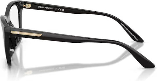 Women's Acetate Cat Eye Prescription Eyeglass Frame Black EA4274BU 50171W