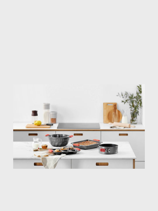 Lekue Backformen und Tabletts für Torte Rund Keramik mit Abnehmbarer Boden 20x20cm
