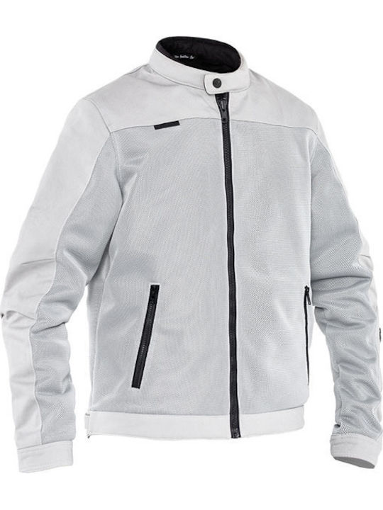 John Doe Aero Mesh Summer Men's Riding Jacket Artic White