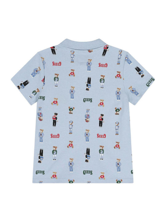 Guess Kids Polo Short-Sleeved Blue