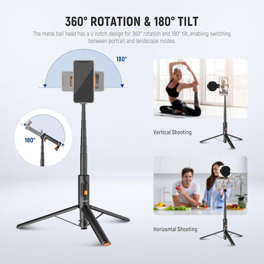 Neewer PA992 Selfie Stick Cell Phone Tripod Black