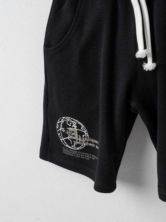 Nek Kids Wear Παιδικό Σετ με Σορτς Μαύρο 2τμχ