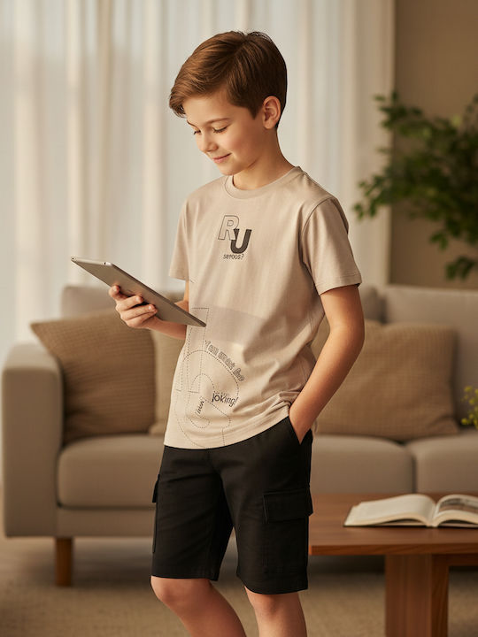 Nek Kids Wear Παιδικό Σετ με Σορτς Μαυρο 2τμχ