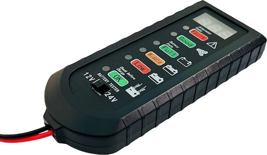 Tester Digital de Baterii cu Cleme de Crocodil