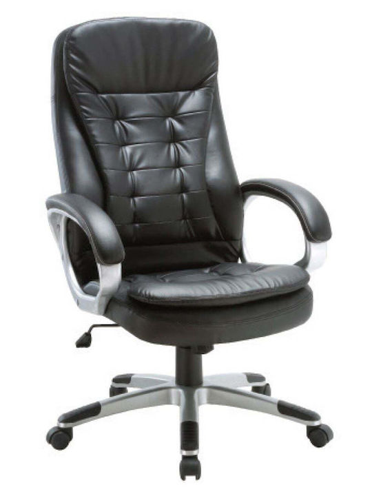 Executive Office Chair With Recline And Adjustable Arms Black