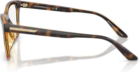 Women's Butterfly Prescription Eyeglass Frame Brown EA4274BU 50261W