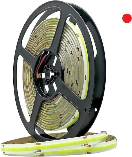 Geyer Αδιάβροχη Ταινία LED 24V Κόκκινο Φως 5m Τύπου COB