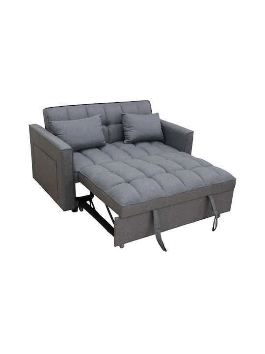 Wind Διθέσιος Καναπές Κρεβάτι Grey 140x85x82εκ.