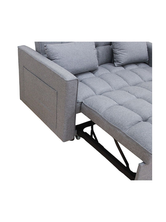 Wind Διθέσιος Καναπές Κρεβάτι Grey 140x85x82εκ.