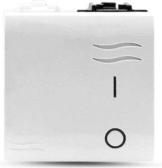 Geyer Recessed Wall Switch Commands Single Without Frame Medium White