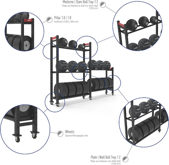 AMILA Arkon Barbell Stand Weight Stand for Weight Bars
