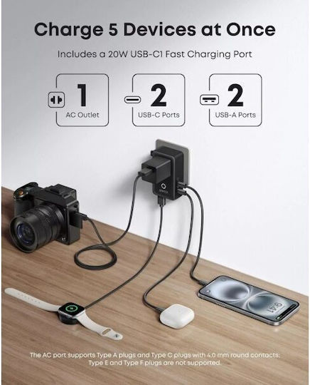 Anker Nano Travel Adaptor Pentru Prize Universal