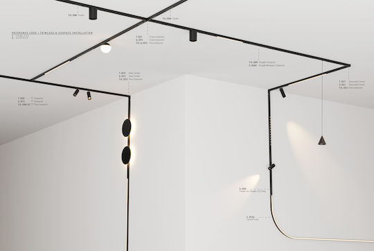 Μαγνητικη Ραγα Surface Pendant Curved Track 5mm Φ.60cm Ν 25162