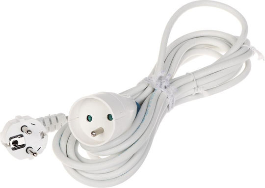 Blow Extension Cable Cord 3 x 1mm²/5m White
