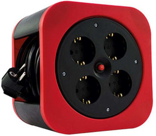 REV Cable Box S S-Box Red 4 Plätze mit Kabel 10m Rot