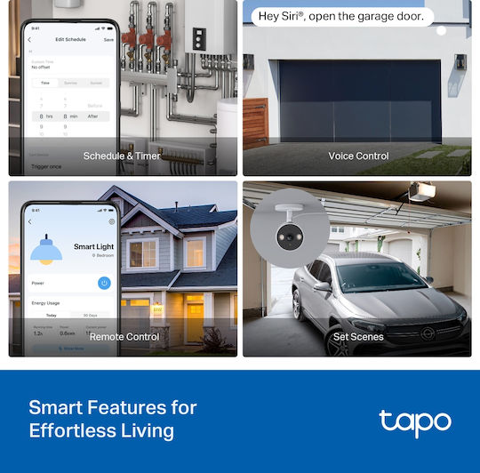 TP-LINK Tapo S110E Интелигентен Превключвател Wi-Fi и Bluetooth 10A