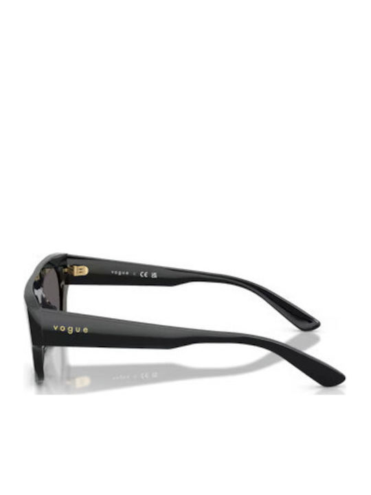 Vogue Unisex Sunglasses with Black Horn-Rimmed Frame and Grey Lenses VO5694SU W44/87