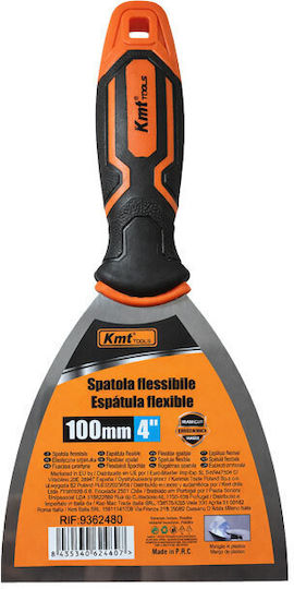 KMT Tools Σπάτουλα Μεταλλική 100mm με Πλαστική Λαβή