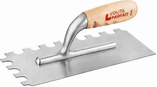 L' Outil Parfait Σπάτουλα Inox Οδοντωτή 120x280mm με Πλαστική Λαβή 615000