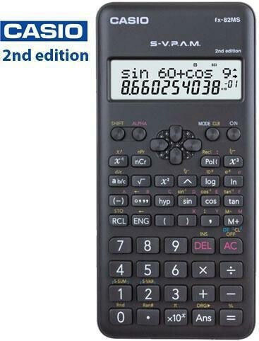 Casio FX-82MS Калкулатор Научен 12 Цифри в Черен Цвят 1бр