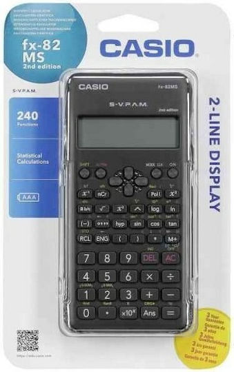 Casio FX-82MS Калкулатор Научен 12 Цифри в Черен Цвят 1бр
