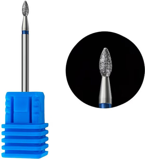 UpLac Nail Drill Diamond Cutter Bit with Flame Head Blue