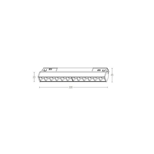Zambelis Lights LED Lumina liniară Lumină Plafon 8W Alb cald IP20