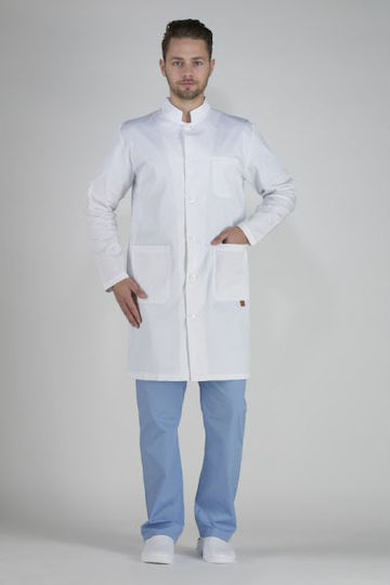 Halat Medical De Pansament Pentru Bărbați Guler Mao