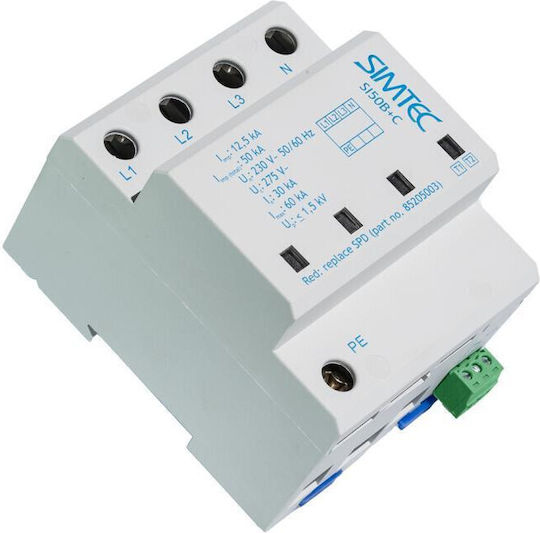 Simet 4-Poles Inspired T1 Panel Lightning Protection 50kA