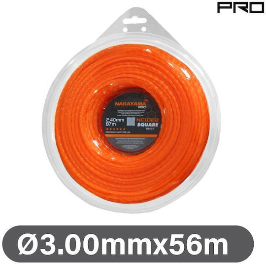 Nakayama Nc1023 Μεσινέζα Τετράγωνη Στριφτή Μήκους 56m και Πάχους 3mm