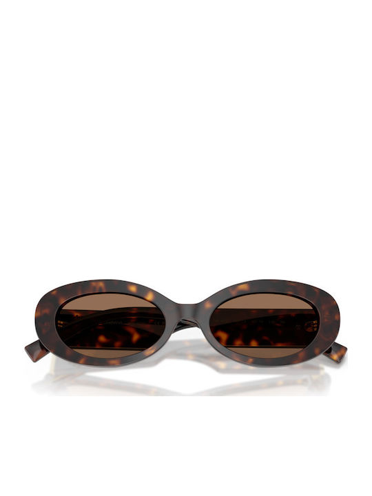 Dolce & Gabbana Unisex Sunglasses With Gold Tartaruga Horn-Rimmed Frame And Brown Lenses DG4537 502/73