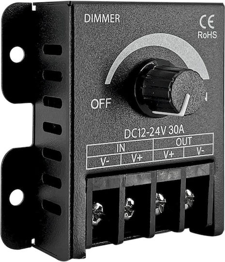 Geyer Wandmontierter Dimmerschalter mit Rahmen LED-Streifen Rotierend 360W