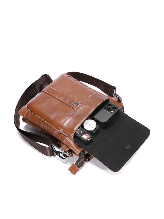 Leather Men's Bag Shoulder / Crossbody Brown