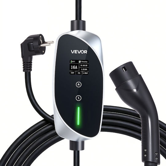 Vevor Portable Single Phase Charging Station 3.6kW with Built-in Type 2 Cable OGBXCDQPM36K4SFRT001V2
