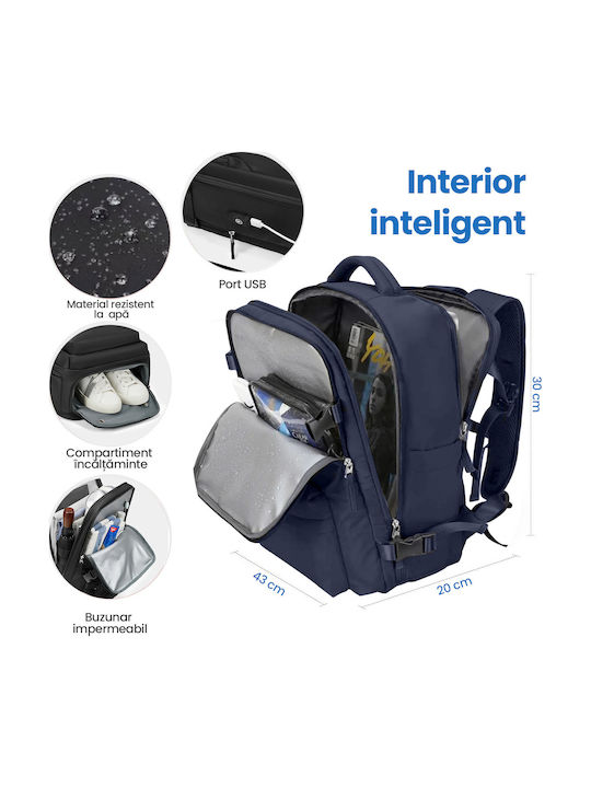 Quasar Backpack Αδιάβροχο 23lt Navy Μπλε