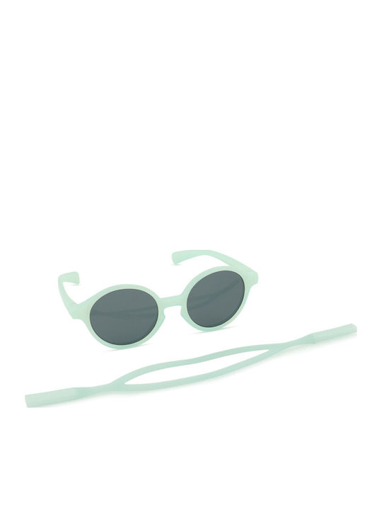 Izipizi Round Baby Kids Sunglasses with Polarized Mirror Lens Blue for 0-3 Years