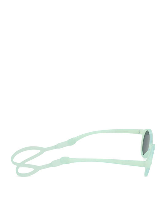 Izipizi Round Baby Kids Sunglasses with Polarized Mirror Lens Blue for 0-3 Years