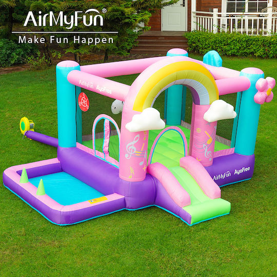 Fun Baby Inflatable Bouncer with Trampoline and Slide for 4-6 Years