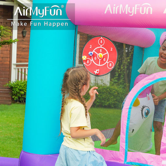 Fun Baby Inflatable Bouncer with Trampoline and Slide for 4-6 Years