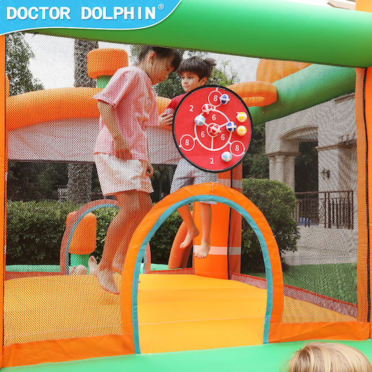 Fun Baby Inflatable Bouncer with Trampoline and Slide for 4-6 Years