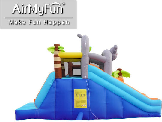 Fun Baby Aufblasbares Jungle mit Trampolin & Rutsche für 6+ Jahre