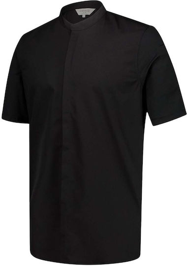 Le Nouveau Chef Rashguard Bucătar Bumbac Negru cu Mâneci scurte